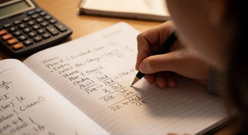 como hacer divisiones con punto decimal de 3 cifras, Estudiante añadiendo ceros para continuar la división decimal