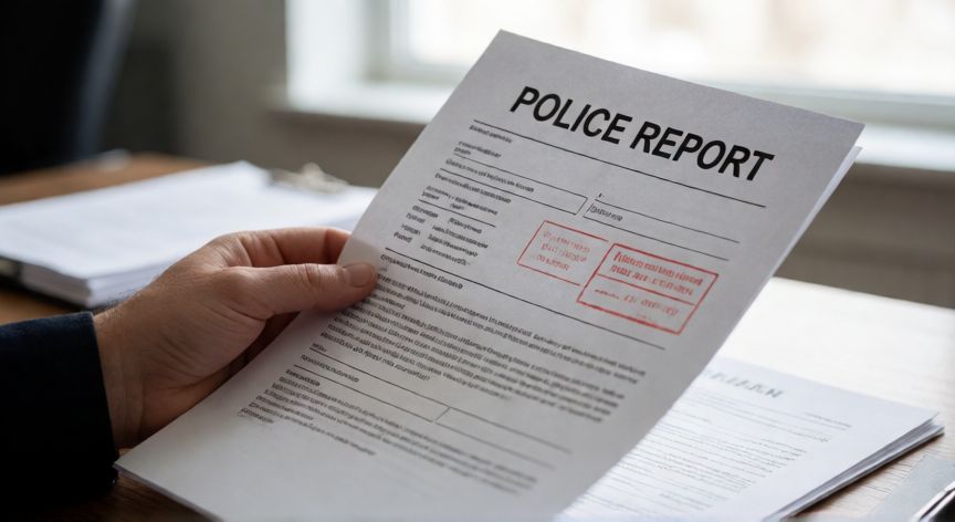 Presentando la denuncia policial para solicitar duplicado de documento