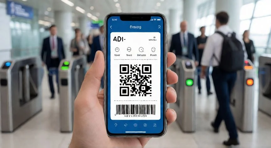 como hacer el check in en iberia, Mostrando la tarjeta de embarque digital en el móvil para pasar control