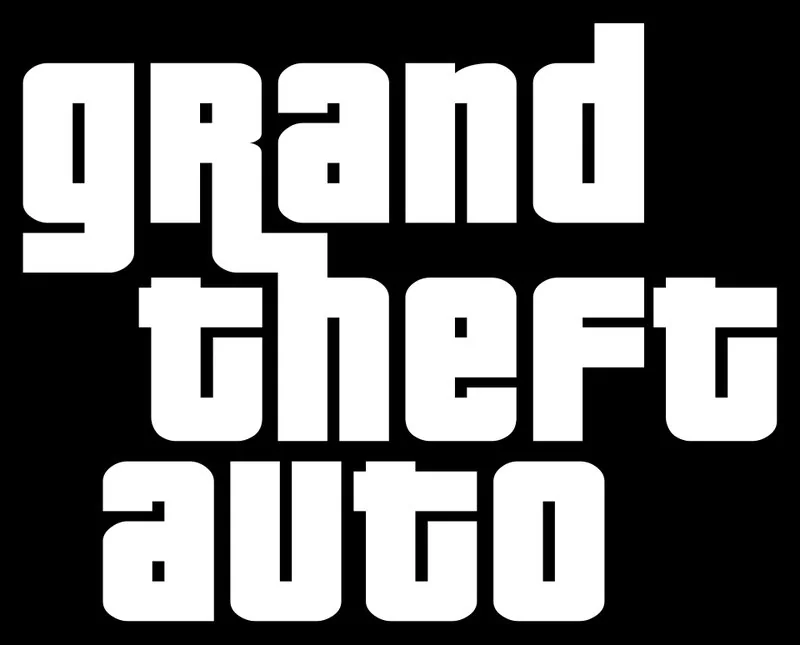 Logotipo de Grand Theft Auto, juego que incluye el Golpe a Cayo Perico