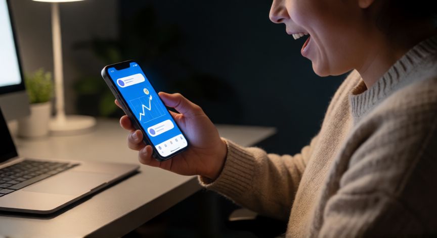 como hacer el nuevo trend de x, Persona utilizando el móvil para participar en una tendencia viral de redes sociales