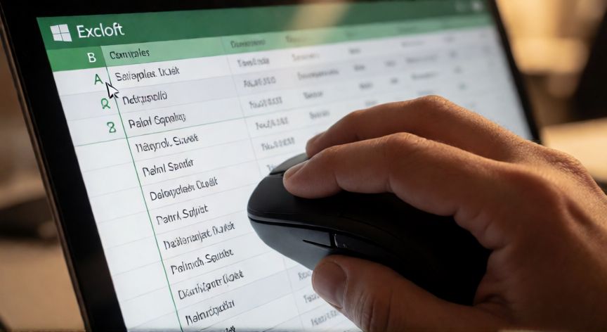 como hacer en excel que el texto no salga de la celda, Doble clic en el borde de la columna para ajustar el ancho automáticamente en Excel