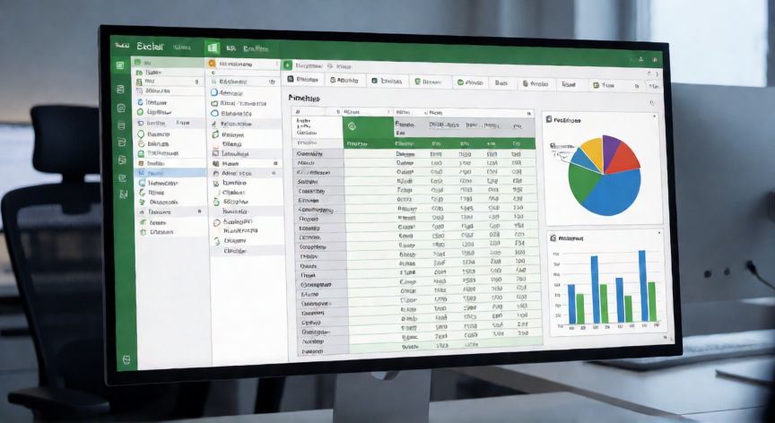 como hacer en excel una base de datos, Hoja de Excel con tabla dinámica y gráficos dinámicos para reportes de la base de datos