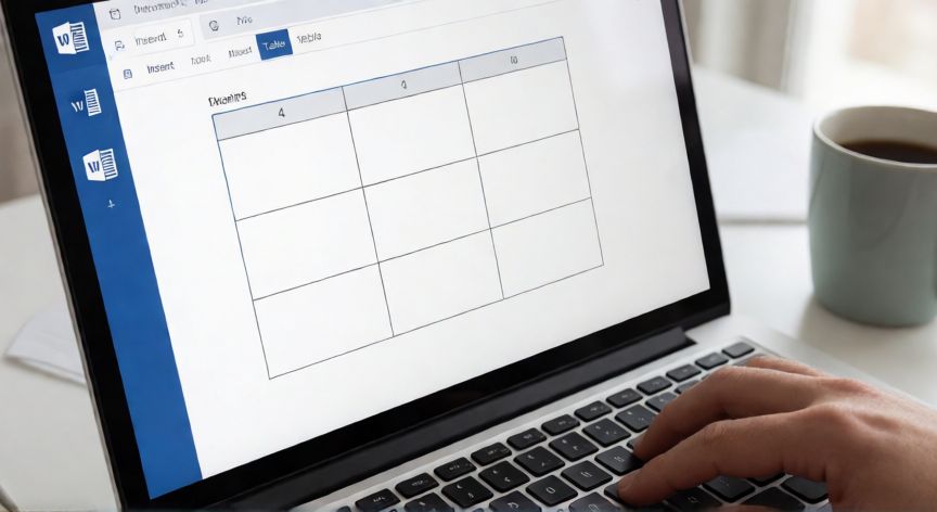 como hacer en word una tabla, Creando una tabla en Microsoft Word desde la pestaña Insertar