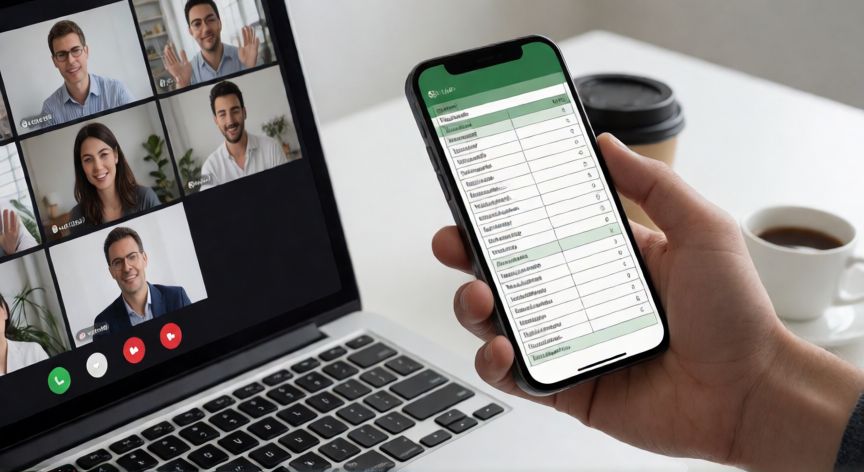 como hacer grupos automaticos en zoom cada reunion de los mismos grupos, Verificación de lista de grupos en el teléfono durante una videollamada