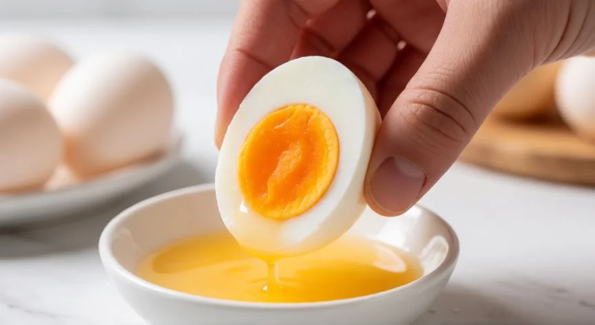 como hacer huevos cocidos, Pelado de huevo cocido perfecto con yema firme