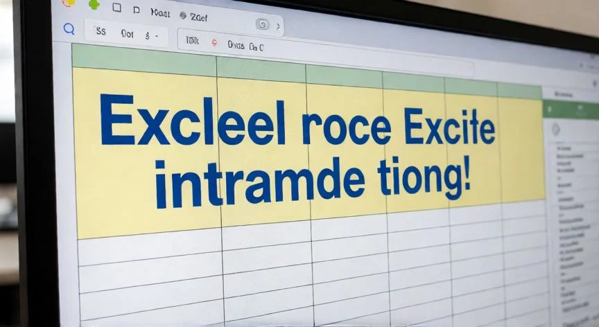 Vista de una celda de Excel con formato de introducción y texto alineado