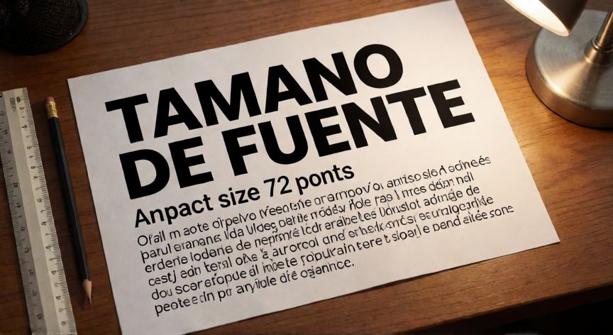 como hacer letras en word grandes, Documento impreso en Word con título en fuente grande de 72 puntos