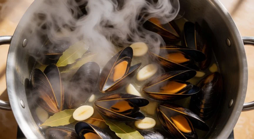 Receta Clásica de Mejillones al Vapor Perfectos