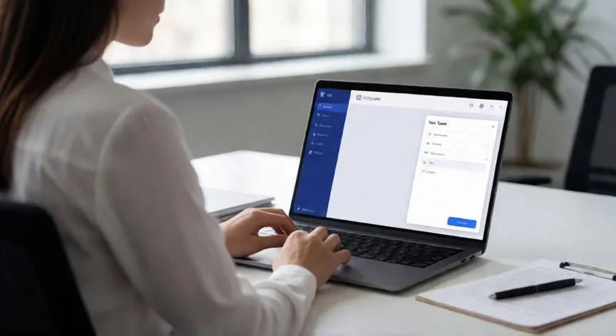 Creación de un nuevo equipo en la interfaz de Microsoft Teams