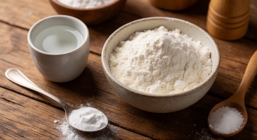 Ingredientes básicos para hacer pan casero rápido