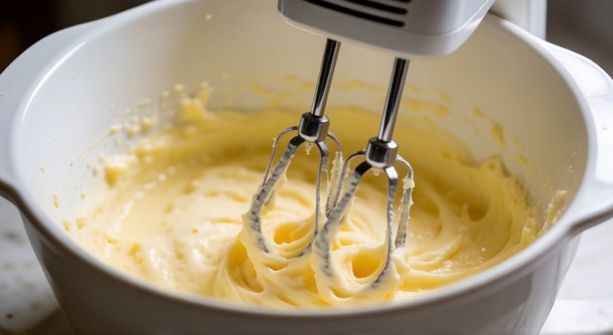 como hacer pan esponja para 3 leches, Batido de yemas y azúcar para bizcocho esponjoso