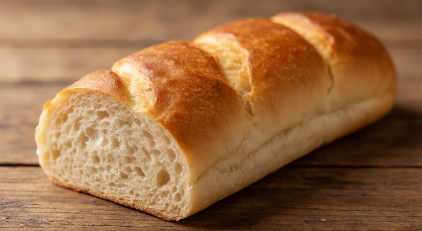 como hacer pan griego, Pan griego tradicional recién horneado con corteza dorada y miga esponjosa