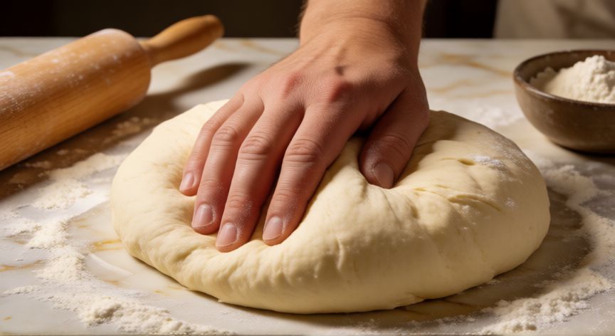como hacer pan lactal casero, Proceso de amasado de la masa del pan lactal