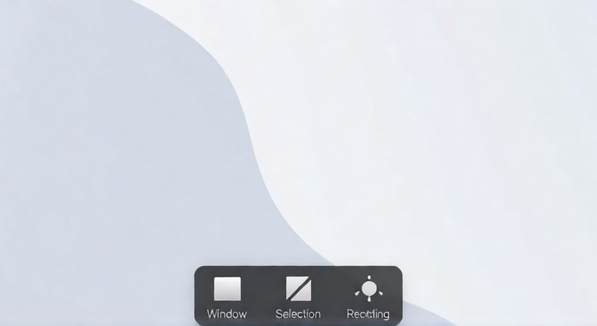 como hacer pantallazo en mac, Barra de herramientas de captura de pantalla en macOS