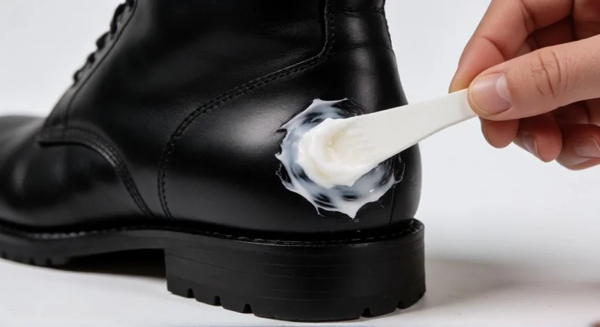 como hacer para que un zapato nuevo no te lastime, Aplicación de vaselina en el talón para prevenir rozaduras en zapatos nuevos