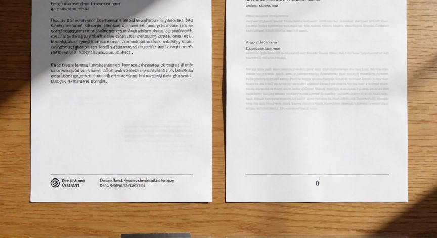 como hacer pie de pagina diferente en cada hoja, Documento impreso mostrando pies de página diferentes en hojas adyacentes