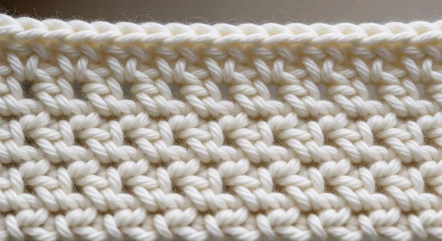 Tejiendo punto bobo a crochet con lana gorda y ganchillo de madera