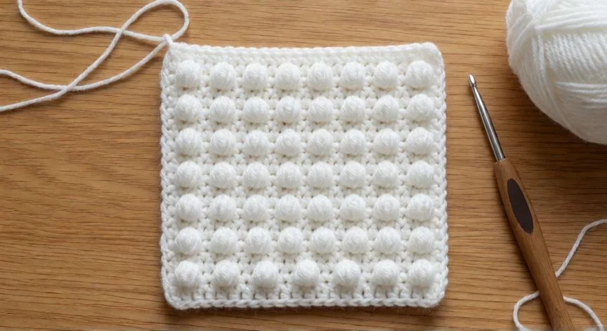 como hacer punto bodoque en crochet, Proyecto amigurumi con bodoques como detalles en relieve