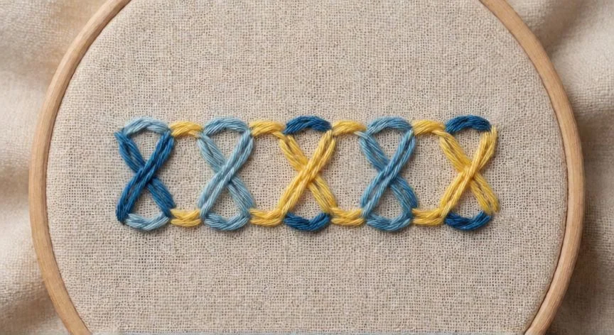 como hacer punto de ochos a dos agujas, Jersey con trenzas de cable terminado sobre mesa de madera