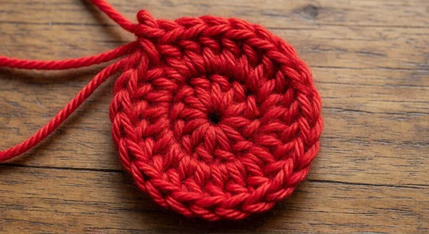 como hacer punto magico en crochet, Cabeza de amigurumi tejida con anillo mágico cerrado sin hueco visible