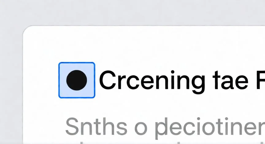 como hacer punto negro con el teclado, Vista de un documento con el símbolo de círculo sólido seleccionado