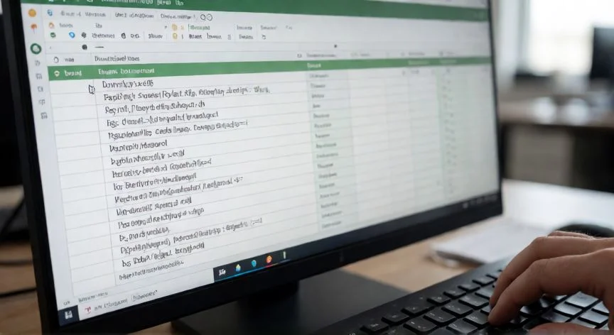 Teclado de ordenador mostrando la combinación de teclas para hacer punto y aparte en Excel