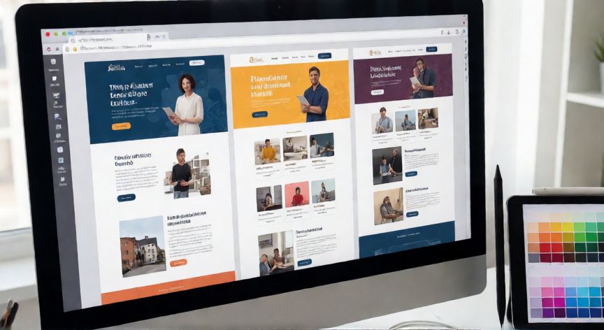 como hacer que cada pagina tenga un encabezado diferente, Diseño web con diferentes encabezados en un monitor