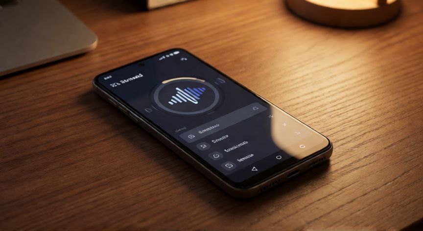 como hacer que mi reloj suene cada hora, Teléfono Android mostrando la configuración de sonido y notificaciones