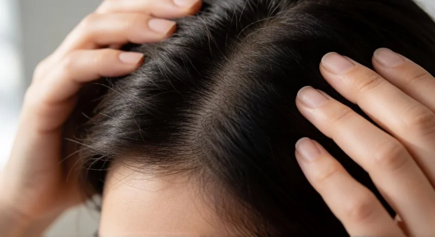 Masaje capilar para estimular el crecimiento del cabello nuevo