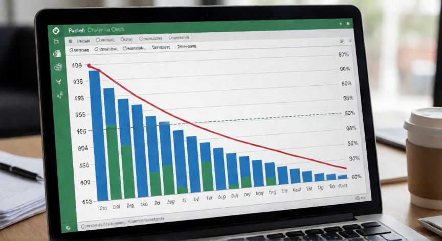 como hacer un diagrama de pareto en excel 80 20, Diagrama de Pareto en Excel con barras descendentes y línea de porcentaje acumulado al 80%