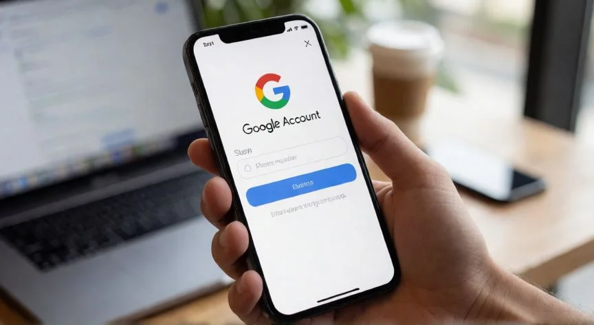 Pantalla de creación de cuenta Google mostrando la opción para saltar la verificación telefónica