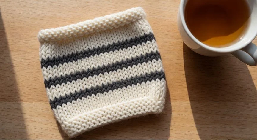 como hacer un kaiku de punto, Materiales de punto para tejer un kaiku sobre tela de lino