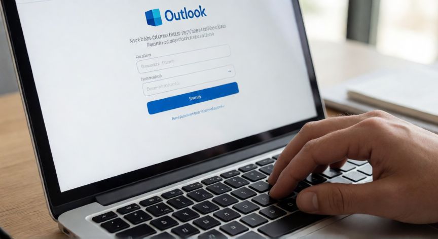 como hacer un nuevo correo outlook, Captura de pantalla del proceso de registro de nuevo correo en Outlook