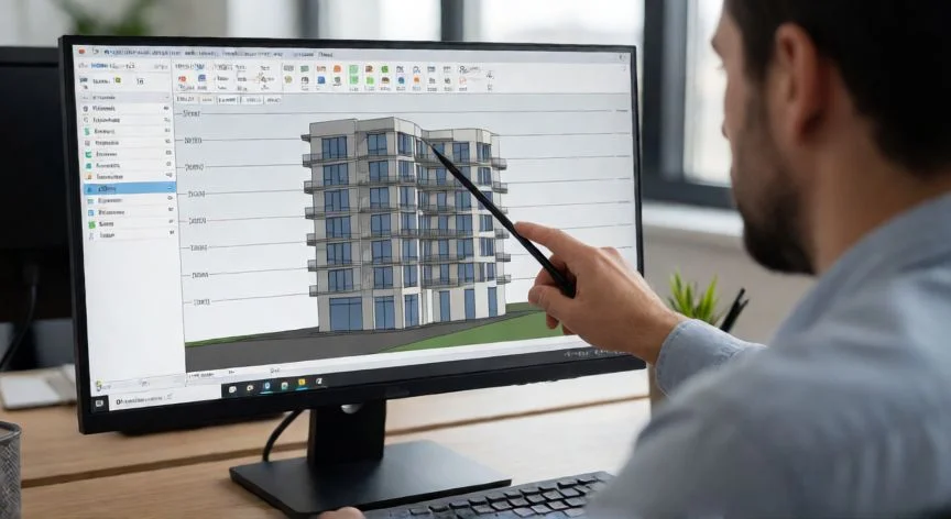 como hacer un nuevo nivel en revit, Arquitecto configurando la elevación de un nivel en el modelo 3D de Revit