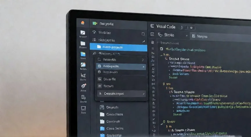 Interfaz de Visual Studio Code abriendo una carpeta de proyecto