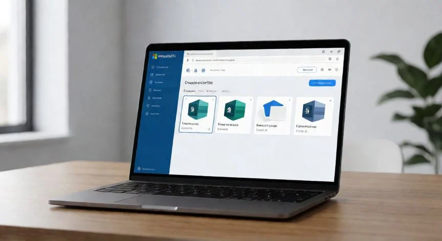 Pantalla de creación de sitio en SharePoint mostrando la selección de plantillas