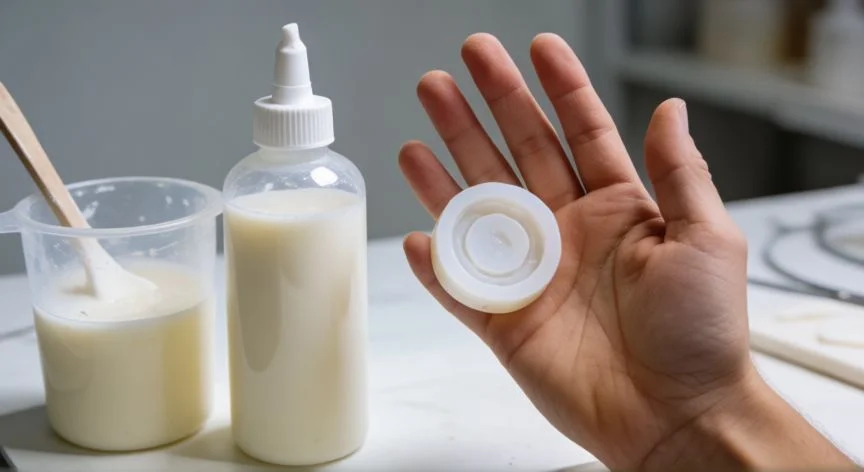 como hacer un ombligo nuevo, Materiales para moldear prótesis corporales con silicona líquida