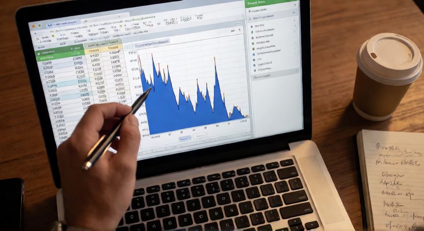 como hacer una gráfica en excel xy, Personalización de ejes y formato de una gráfica XY en Excel desde un portátil