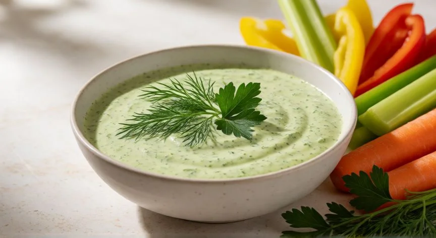 como hacer xato, Bowl of finished xato sauce with fresh vegetables