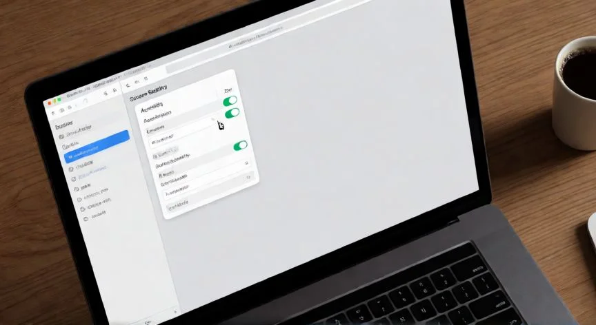 como hacer zoom en el ordenador, Pantalla de Mac mostrando los ajustes de accesibilidad para activar el zoom