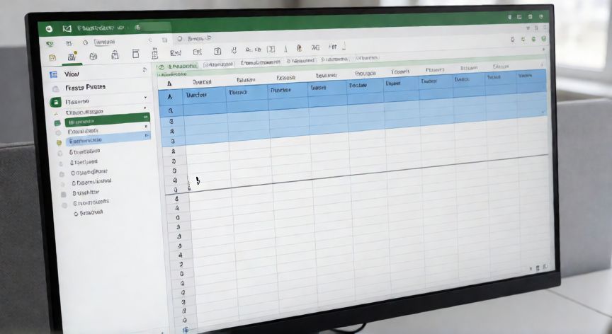 Pantalla de Excel con 3 filas inmovilizadas y el cursor en la celda A4