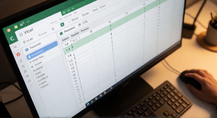 como inmovilizar en excel 3 filas, Vista de la pestaña Vista de Excel con la opción Inmovilizar paneles accesible