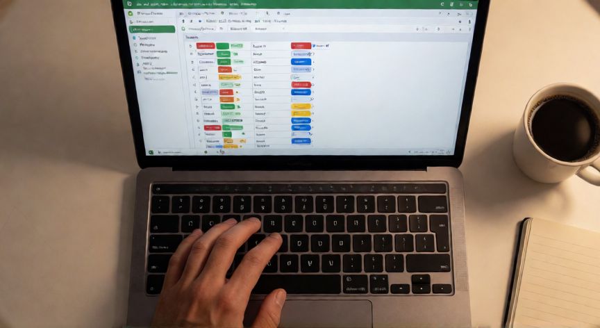 como insertar en excel lista desplegable, Listas desplegables de colores activas en una columna de Excel