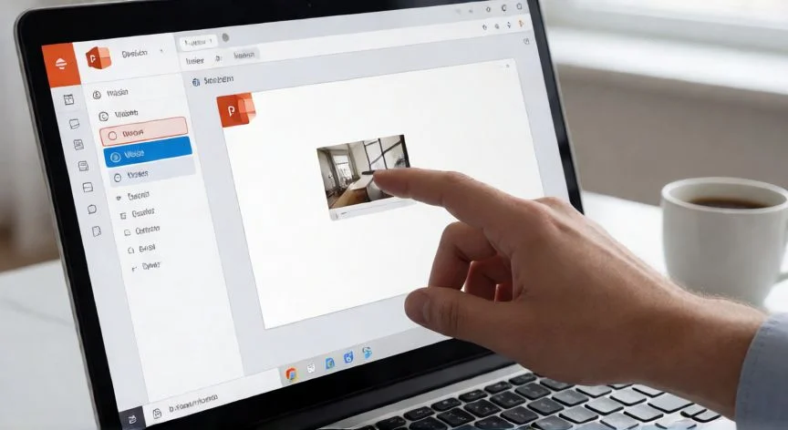 como insertar en powerpoint un video, Pantalla de PowerPoint mostrando la pestaña Inserción con la opción Video seleccionada y un clip siendo insertado en una diapositiva