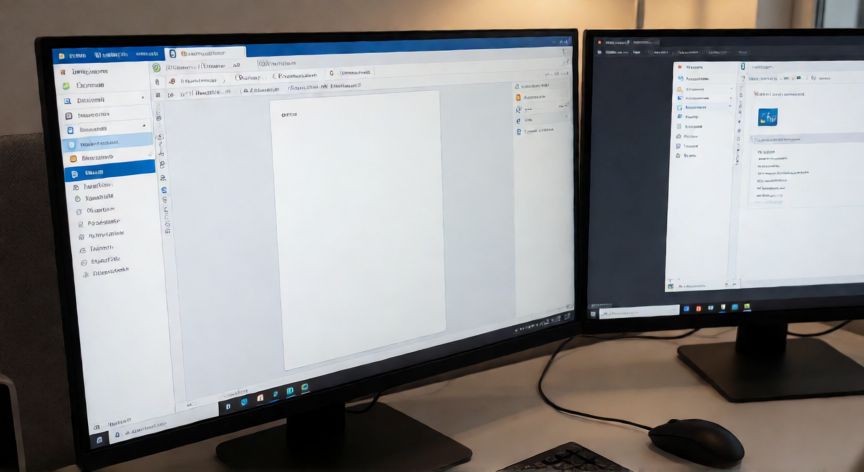 como instalar word gratis, Pantalla de ordenador mostrando LibreOffice Writer y OnlyOffice como alternativas gratuitas a Word