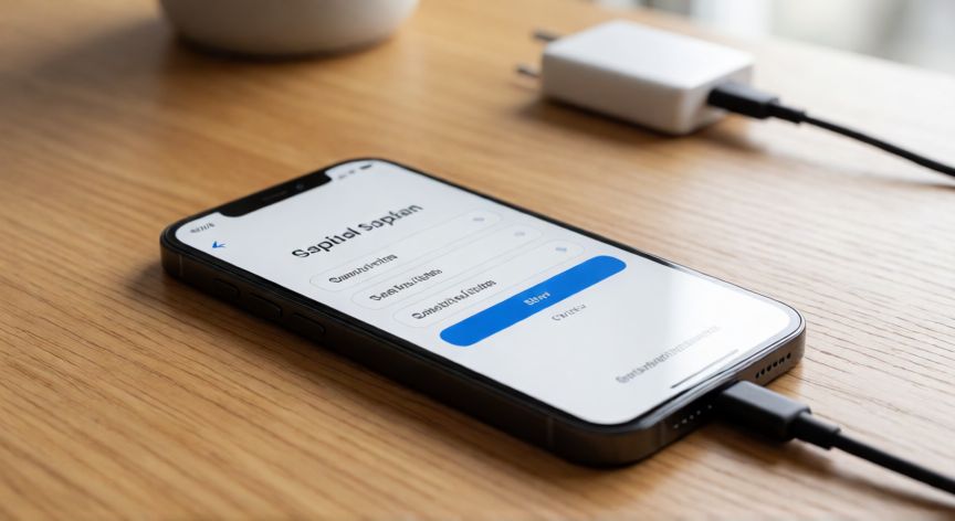 como iphone formatar, iPhone mostrando la pantalla de configuración inicial