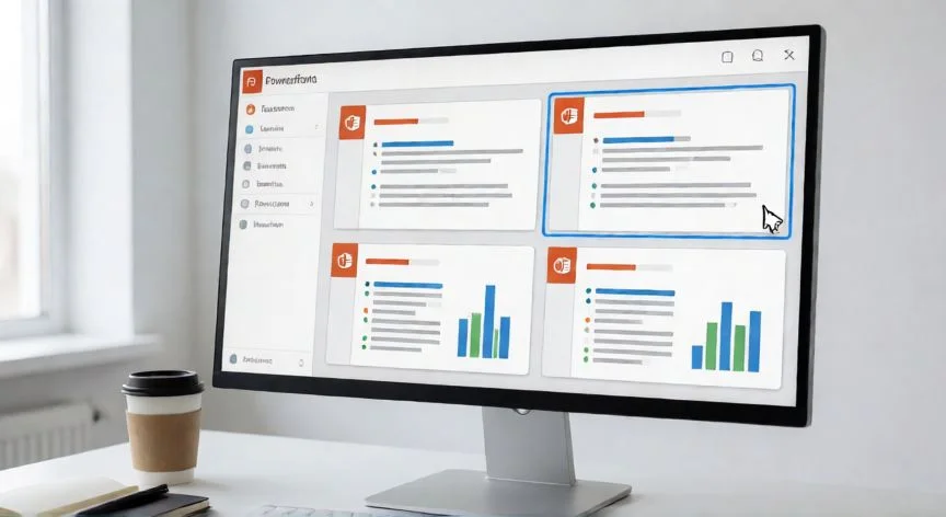Pantalla de PowerPoint mostrando el clasificador de diapositivas con dos diapositivas seleccionadas para fusionar