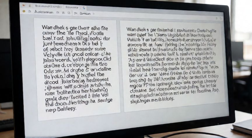 como justificar un texto en powerpoint sin que queden espacios, Comparación visual de texto justificado con y sin espacios excesivos en PowerPoint