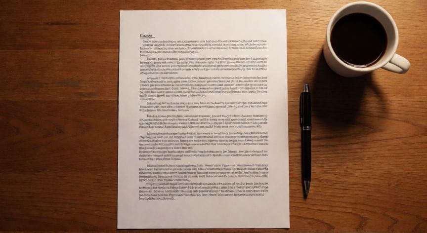 como justificar word, Documento impreso con texto justificado mostrando alineación perfecta en ambos márgenes